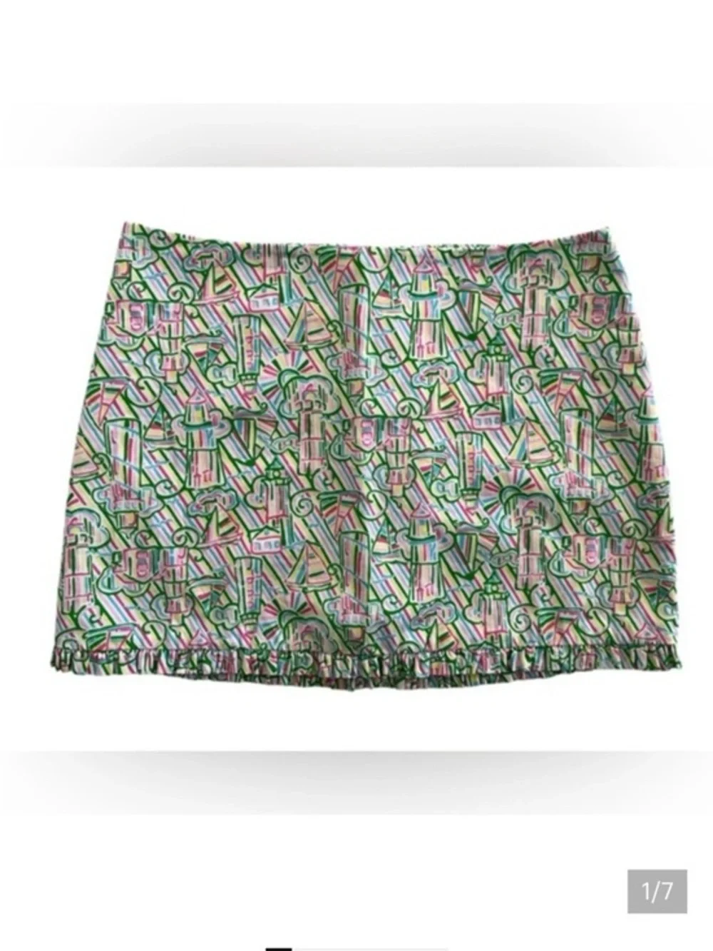Lilly Pulitzer Callie Guiding Light ruffle skirt
